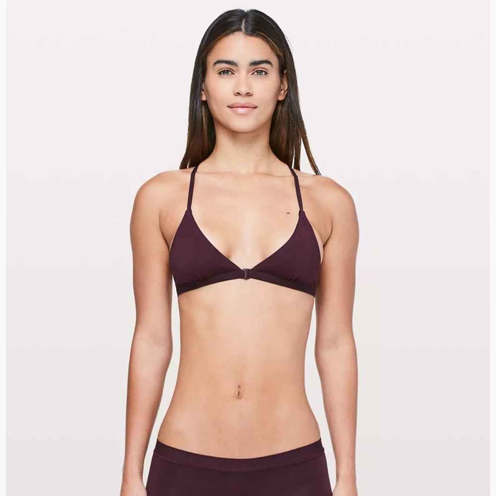 Lululemon Triangle Bra in Burgundy